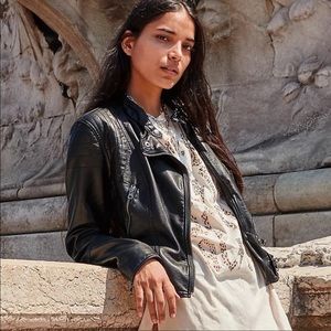 Free People |Moto vegan jacket |